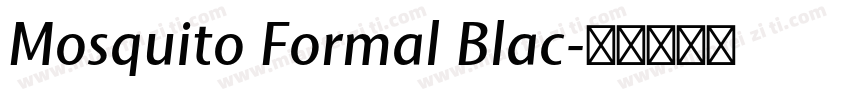 Mosquito Formal Blac字体转换